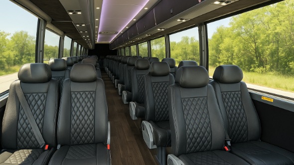 rochester hills 15 passenger minibus inside