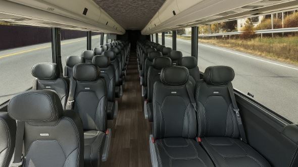 rochester hills 20 passenger minibus inside