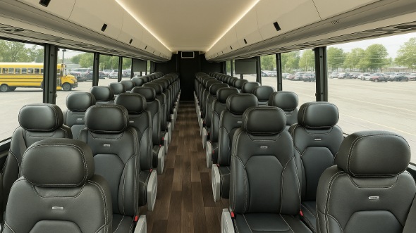 rochester hills 35 passenger minibus inside