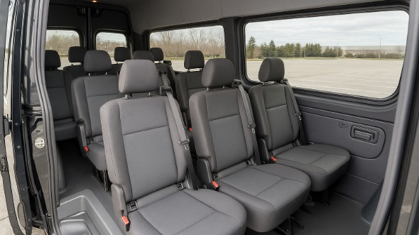 rochester hills sprinter van with driver inside